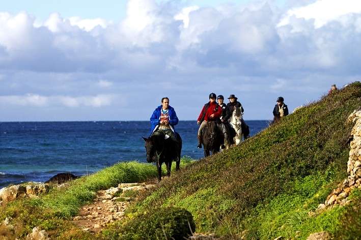 horseback trail ride in minorca