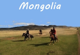 Mongolia horse riding