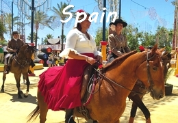 Horse riding in Spain