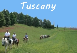 horse riding in Italy Tuscany