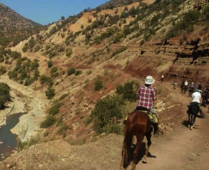 Horseback trail ride Morocco