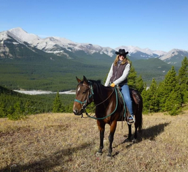 horseback riding in a ranch in Canada