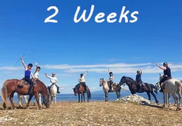 2 week horse riding trip
