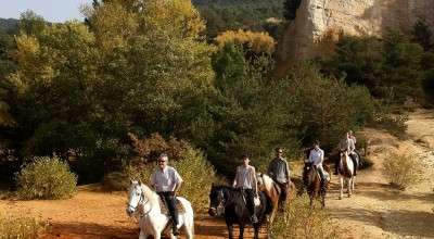 Randonnée Luberon et Colorado de Provence à cheval