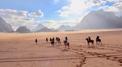 horseback riding trail ride in jordan