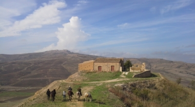 hoseback trail ride in sicily