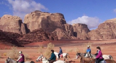 horse riding trip in jordan