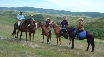 horseback trail ride in tuscany