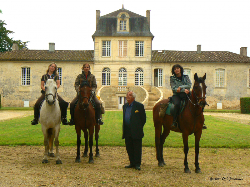 Horse riding trail ride South of France