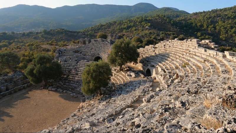 Amphitheatre kaonos randonnée en Turquie