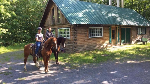 horse riding in the Canada