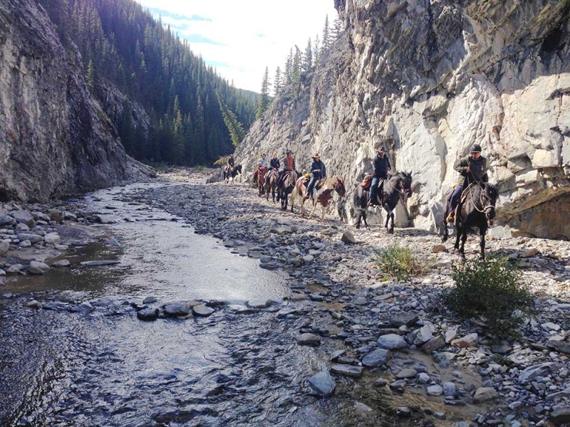 rando a cheval ouest du Canada