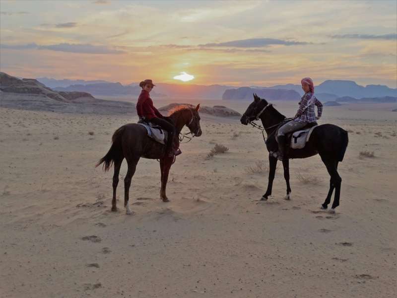 rando a cheval hiver en Jordanie