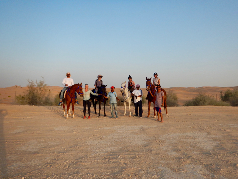 horseback riding trip in Oman