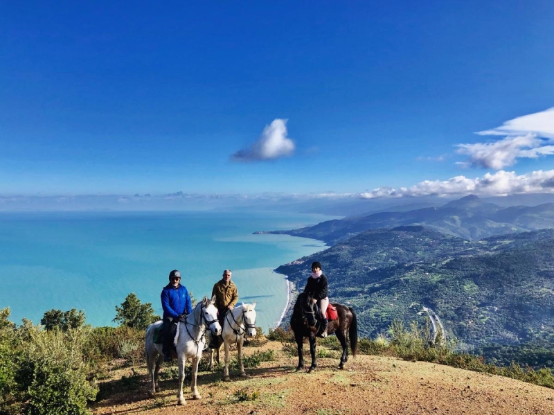 horseback trail ride in sicily