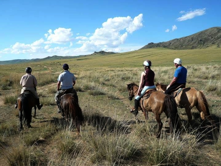 horseback trail ride in Mongolia
