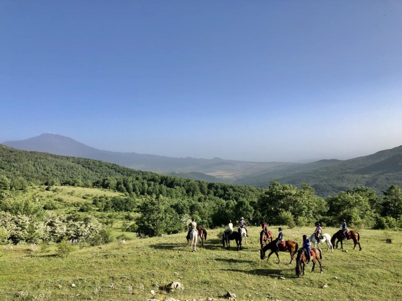 horseback trail ride in sicily