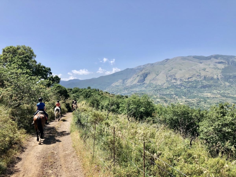 horse riding trip in sicily