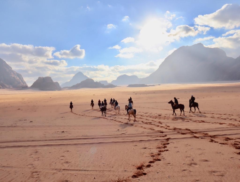 horseback riding trail ride in jordan