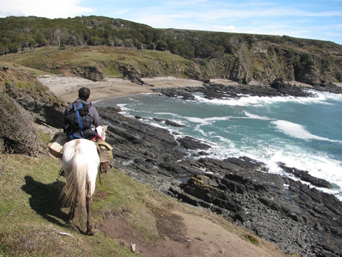 progressive horse trail ride in Patagonia