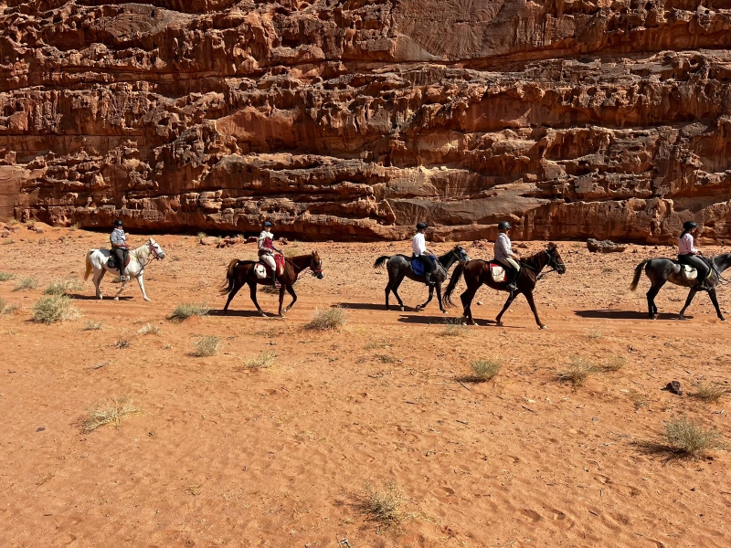 horseback riding trail ride in jordan