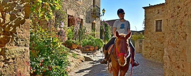 horse trail ride in spain