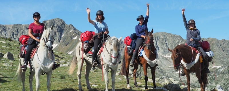 horse trail ride in spain