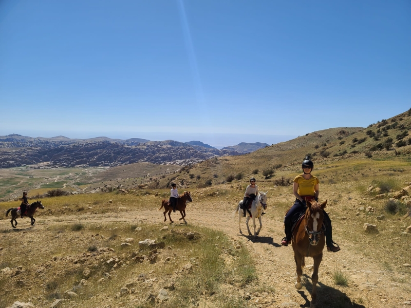 horseback riding trail ride in jordan