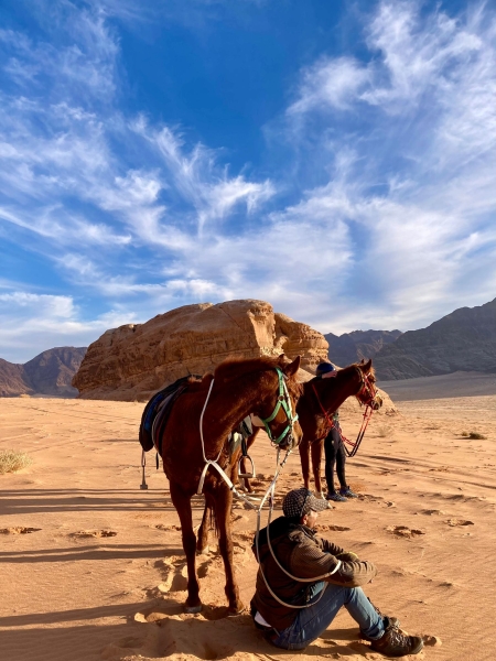 horseback riding trail ride in jordan