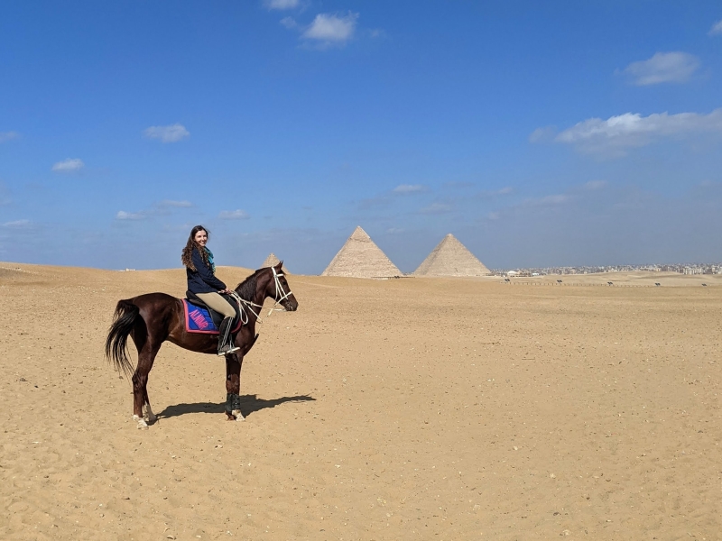 horseback riding in Egypt