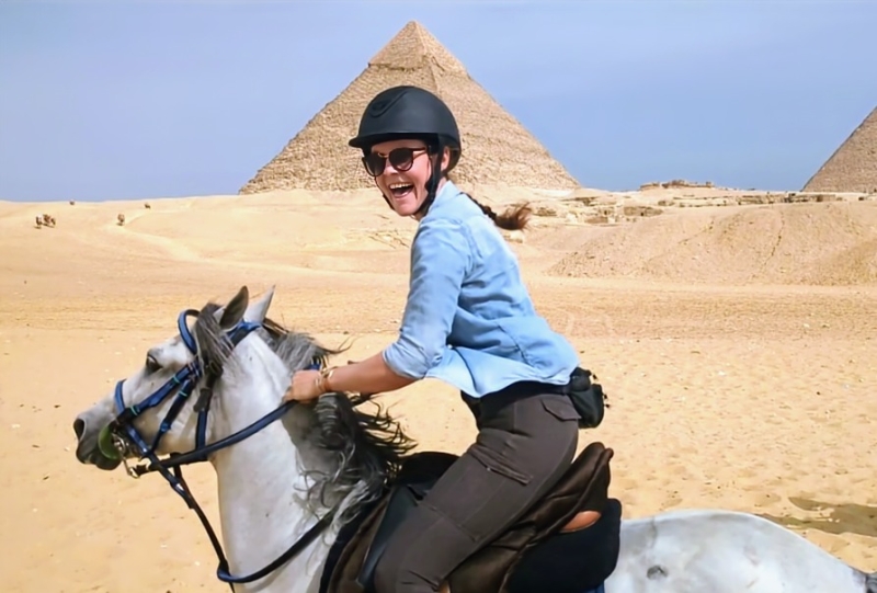 horseback ride in Egypt