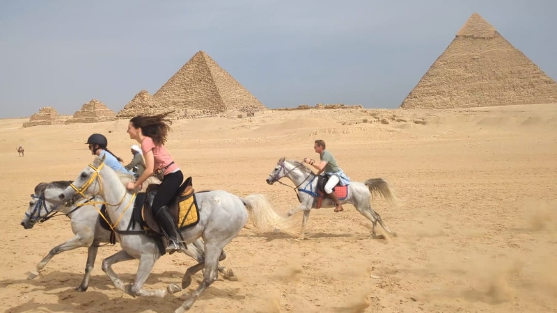 horseback riding trip in Egypt