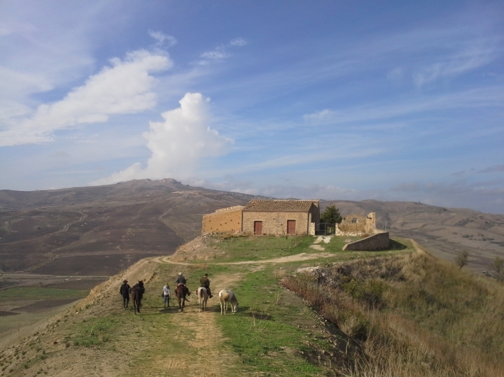 hoseback trail ride in sicily