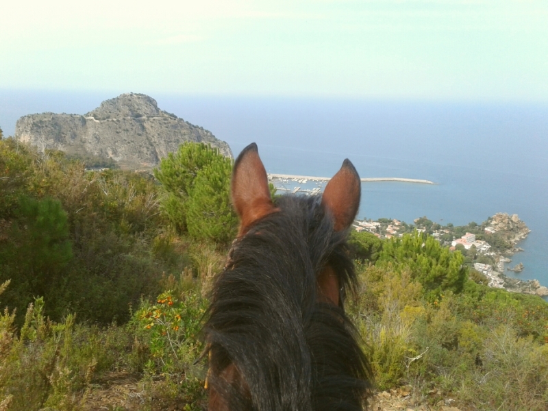 horseback trail ride in sicily