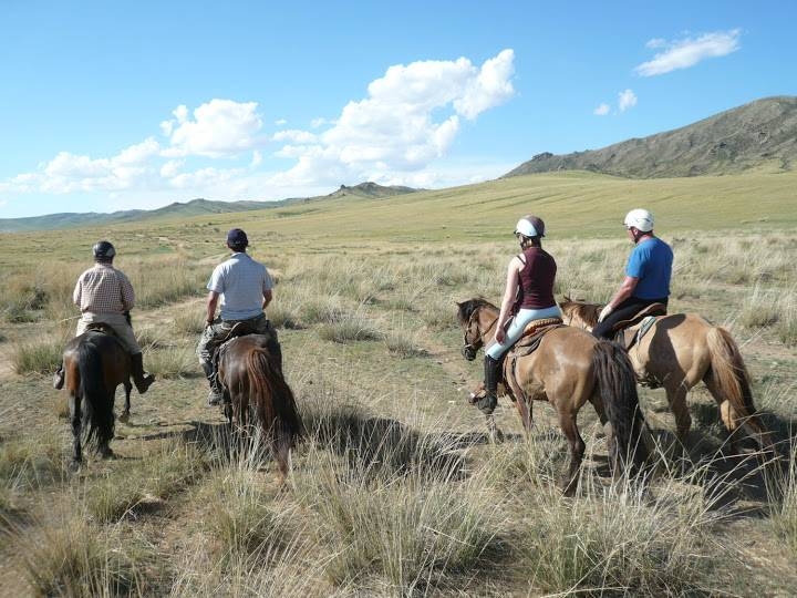 horseback trail ride in Mongolia