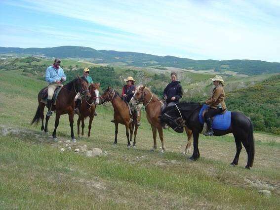 horseback trail ride in tuscany