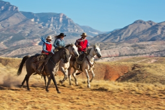 rando à cheval Wyoming Usa