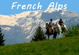 The French Alps on horseback