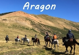 horse riding in Spain Pyrenees
