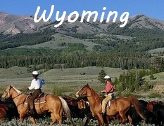 Wyoming horse riding